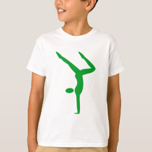 Camiseta Ginástica - verde de grama