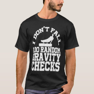 Camiseta Ginástica Verificações Aleatórias de Gravidade Sal
