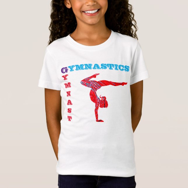 Camiseta Ginástica Vermelho Gymnast + Azul = Abstrato roxo (Frente)