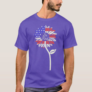 Camiseta Gind Sunflower American Flag Premium