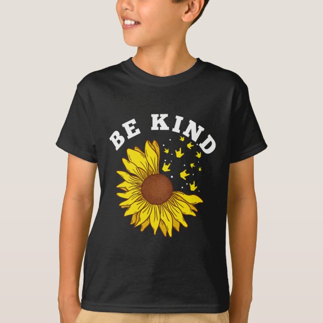 Camiseta Gind Sunflower Asl Deaf (Frente)