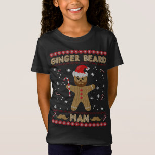 Camiseta Ginger Beard Man Engraçado Gingerpão Feio Natal