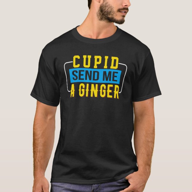 Camiseta Ginger Cupid Red Strawberry Head Blona Ga (Frente)