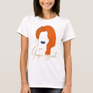 Camiseta Ginger Grant cabelo vermelho