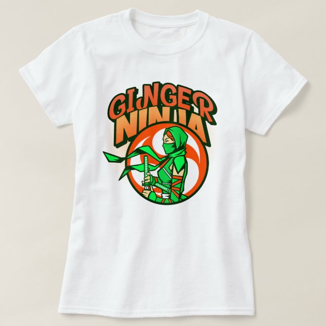 Camiseta Ginger Ninja Female (Frente do Design)