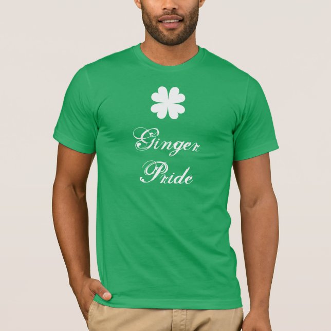 Camiseta Ginger Pride - Dia de São Patrício (Frente)
