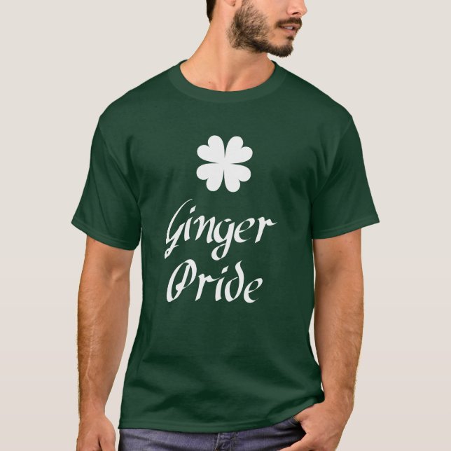 Camiseta Ginger Pride - Dia de São Patrício (Frente)