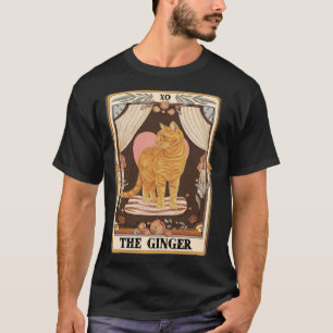 Camiseta Ginger Tarot Card Ginger Tabby Cat Ginger