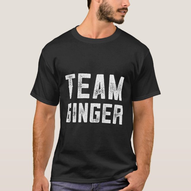 Camiseta Ginger Team Ginger Gifs Para Ginger Dia de São Pat (Frente)