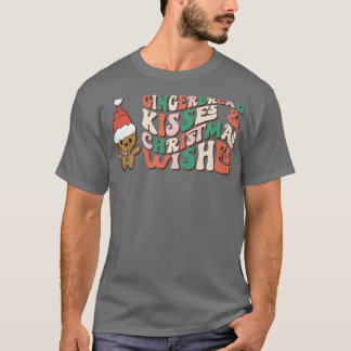 Camiseta Gingerbird beija os desejos de Natal