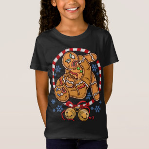 Camiseta Gingerbird Cookies Natal Engraçado Luta Contra o P