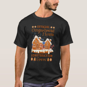 Camiseta Gingerbird House Construção De Tripulação Gingerpã