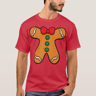Camiseta Gingerbird Man Body Costume Para Halloween Ou Chri