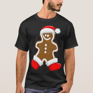 Camiseta Gingerbird Man Christmas Papai Noel
