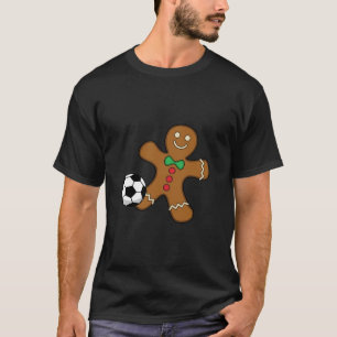 Camiseta Gingerbird Man Jogando Futebol