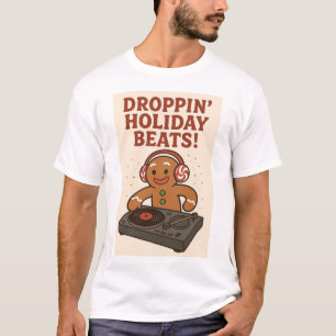 Camiseta Gingerbread DJ – Soltando Ritmos de Férias
