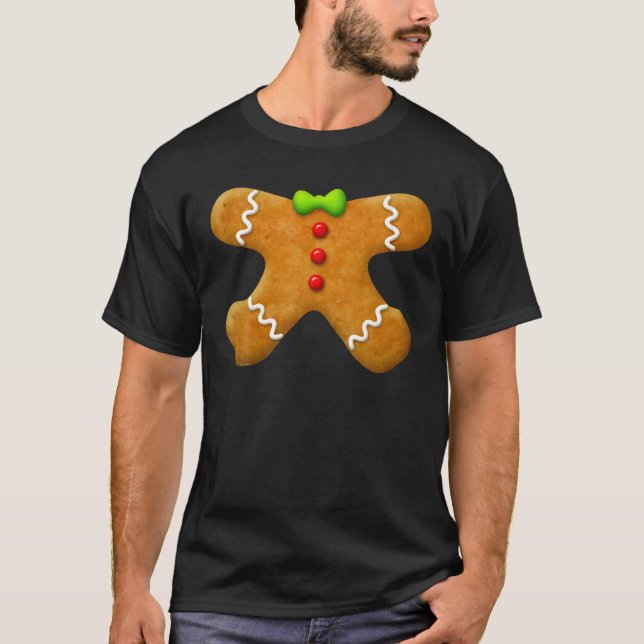 Camiseta Gingerbread Man Cookie Baking Holiday Decoration X (Frente)