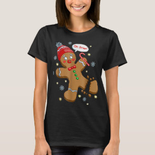 Camiseta Gingercake Man Cookie X Mas Oh Snap Engraçado Ch