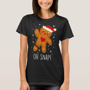 Camiseta Gingercake Man Oh Snap Christmas Cookume B