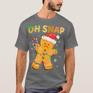 Camiseta Gingercake Man Oh Snap Christmas Cookume B