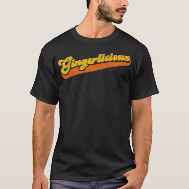 Camiseta Gingerlicioso Redhead Vintage Premium  (Frente)