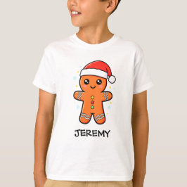 Camiseta Gingerpão bonito com Natal
