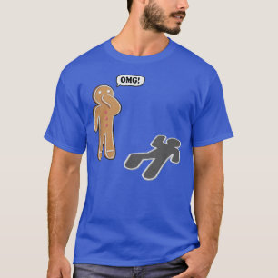 Camiseta Gingerpão Cookie Crime Cena Piada Humor Engraçado