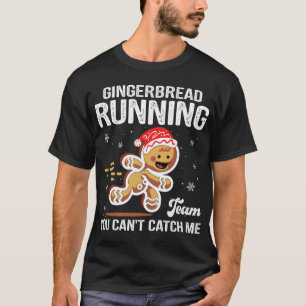 Camiseta Gingerpão Correndo Equipe Cookie Engraçado Xm