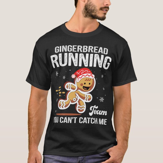 Camiseta Gingerpão Correndo Equipe Cookie Engraçado Xm (Frente)