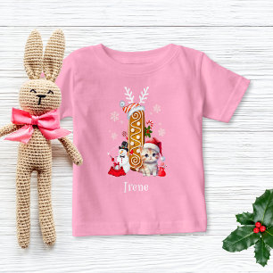 Camiseta Gingerpão de Natal - Letra I Girl