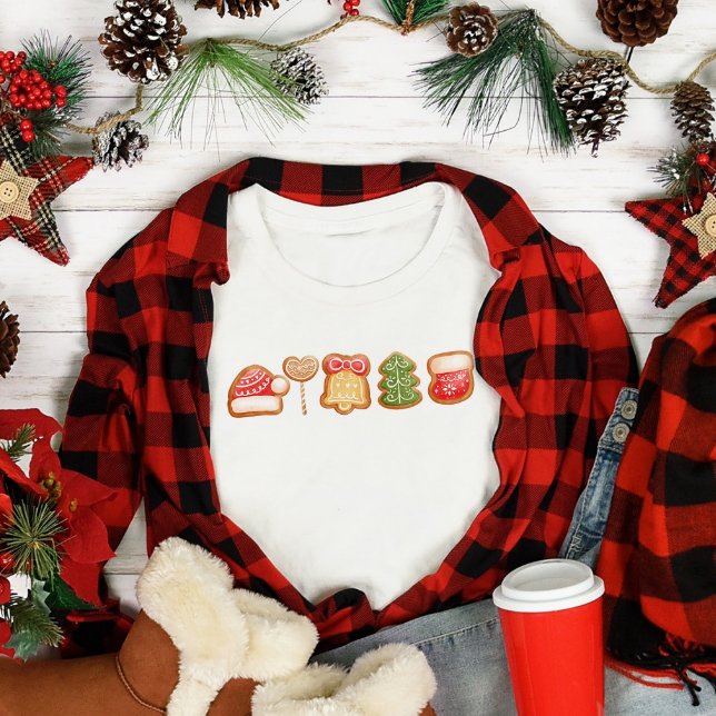 Camiseta Gingerpão Festivo Trendência Natal (Criador carregado)