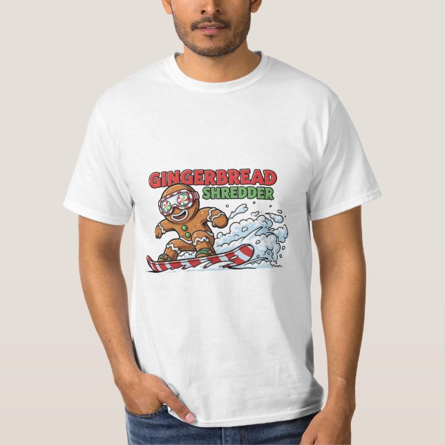 Camiseta Gingerpão Snowboarder (Frente)