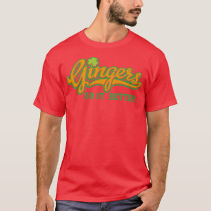 Camiseta Gingers fazem melhor, curiosa, ideia irlandesa do