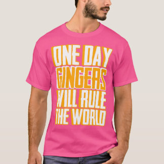 Camiseta Gingers irão governar o mundo da ruiva vermelha al