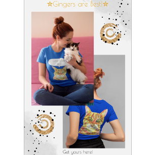 Camiseta Gingers são os melhores amantes de gatos