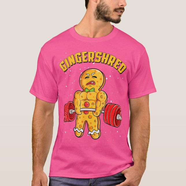 Camiseta Gingershred Funny Gingerbird Man Gym (Frente)