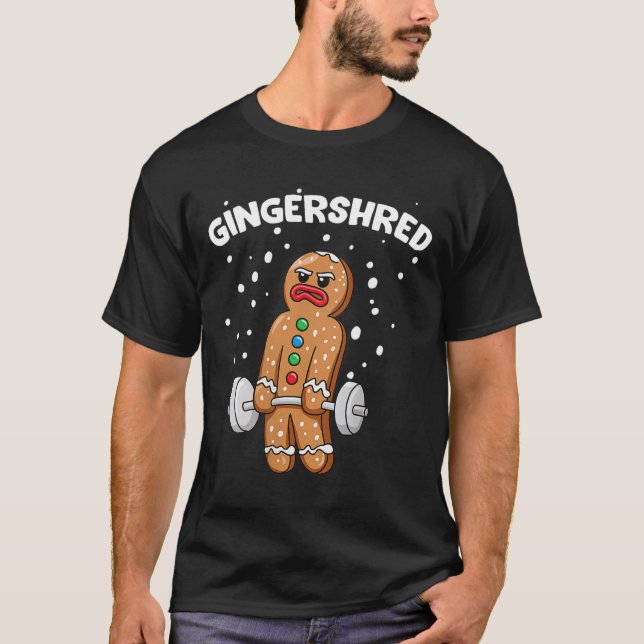 Camiseta Gingershred Funny Gingerbird Man Gym (Frente)