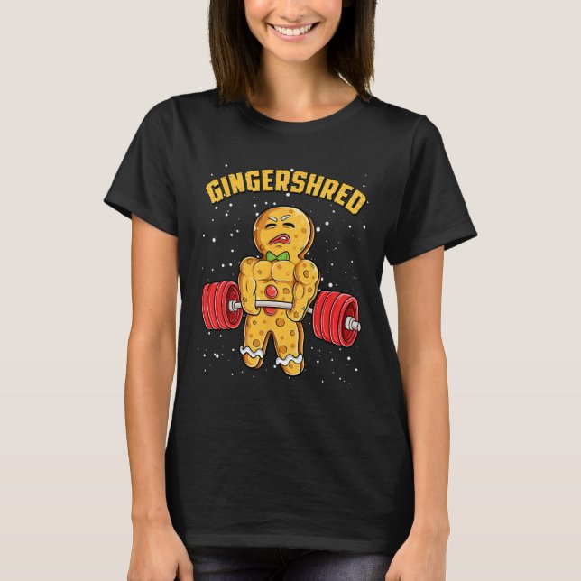 Camiseta Gingershred Funny Gingerbird Man Gym (Frente)