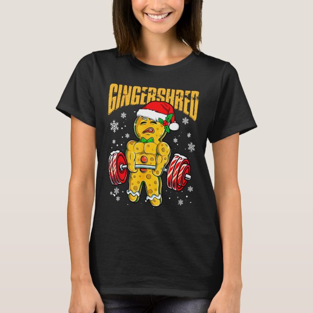 Camiseta Gingershred Funny Gingerbird Man Gym (Frente)