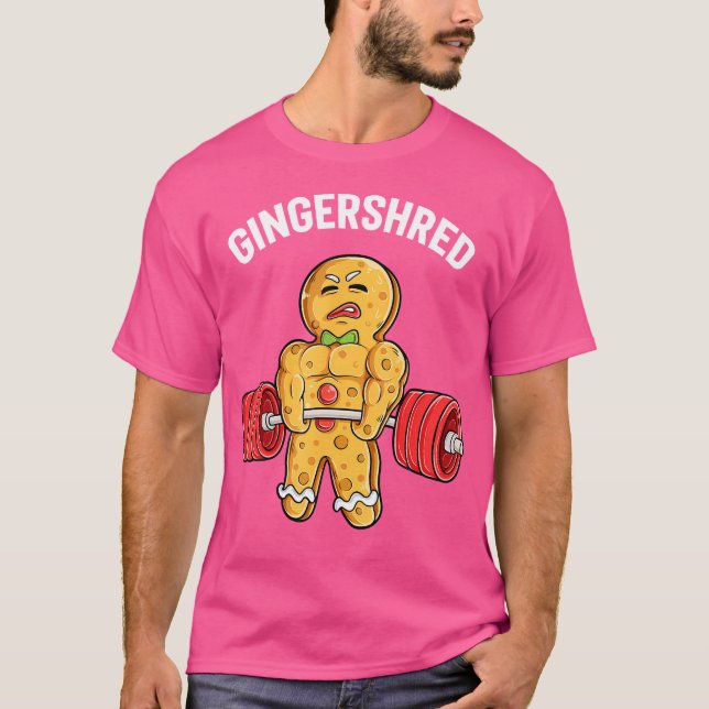 Camiseta Gingershred Funny Gingerbird Man Gym (Frente)