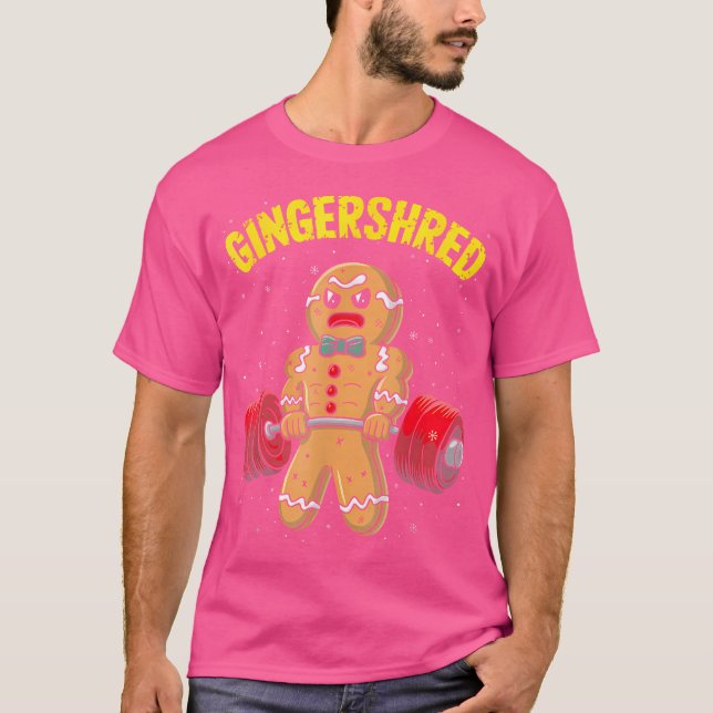 Camiseta Gingershred Gingerbird Man Funny Gym (Frente)