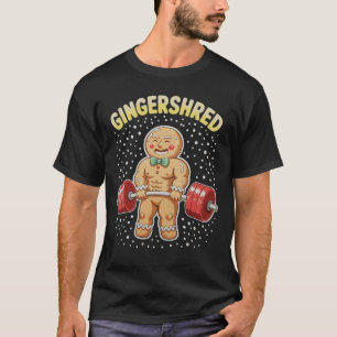 Camiseta Gingershred Natal Pão de Mel Academia Musculação