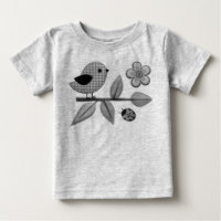 Gingham Bird e Ladybug Garden Art