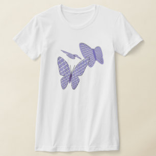 Camiseta Gingham Butterflies