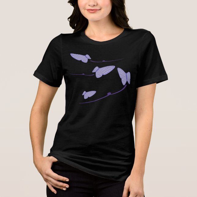 Camiseta Gingham Butterflies (Frente)