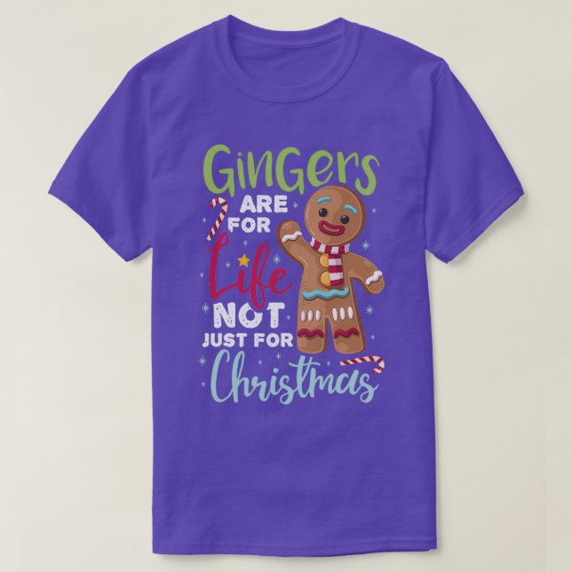 Camiseta Gingues São Para A Vida Não Apenas Para O Natal 3 (Frente do Design)