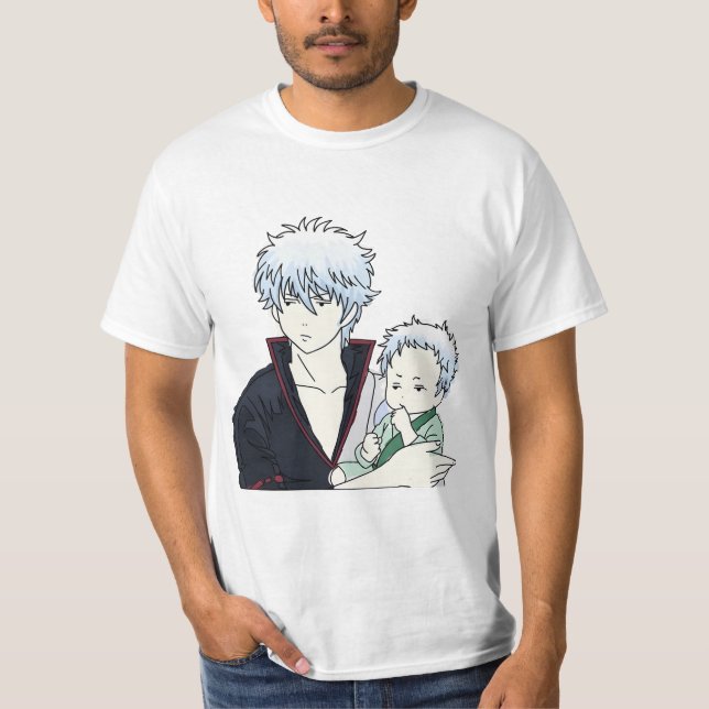 Camiseta Gintoki com bebê (Frente)