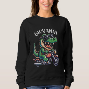 Camiseta Giovanni Funny Alligator Design para o nome dos ra