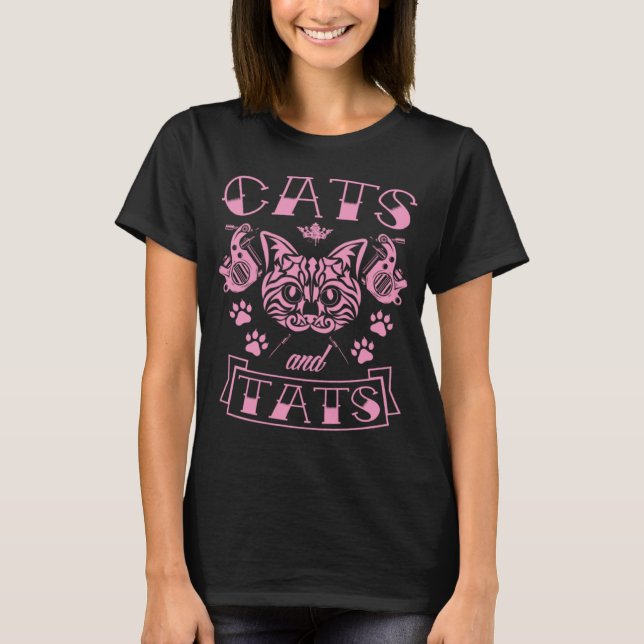 Camiseta Gir Estético De Gatos E Gatos (Frente)
