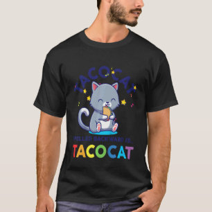 Camiseta Gir Meninos Taco Gato Escrito ao Contrário é Tacoc